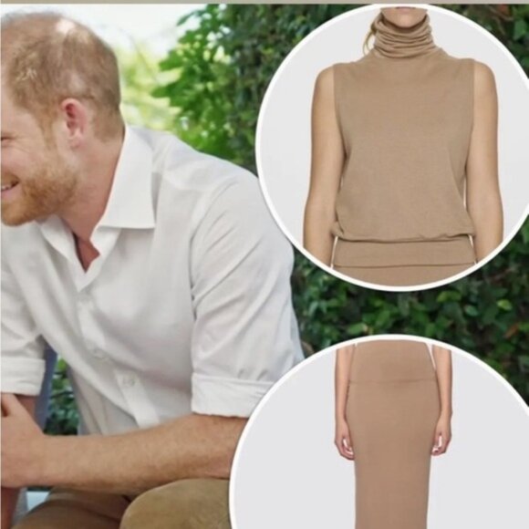 Bleusalt Tube Skirt and top set Size 4 stone color - Picture 4 of 11